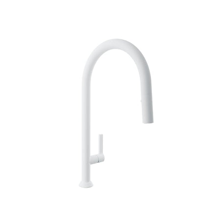Baril Arte 19" High Single-Hole Kitchen Faucet With 2-Function Pull-Down Spray - CUI-9335-02L