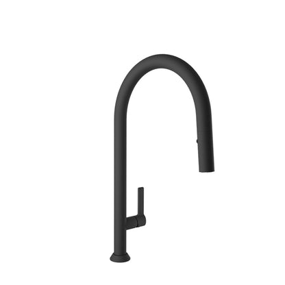 Baril Arte 19" High Single-Hole Kitchen Faucet With 2-Function Pull-Down Spray - CUI-9335-02L