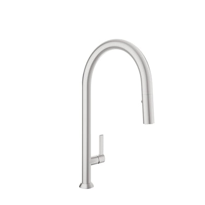 Baril Arte 19" High Single-Hole Kitchen Faucet With 2-Function Pull-Down Spray - CUI-9335-02L