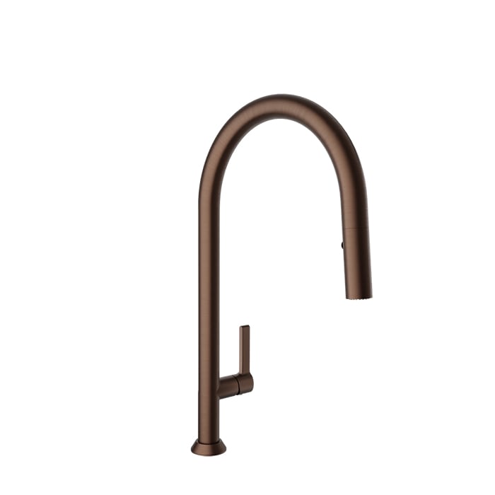 Baril Arte 19" High Single-Hole Kitchen Faucet With 2-Function Pull-Down Spray - CUI-9335-02L
