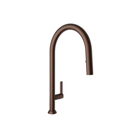 Baril Arte 19" High Single-Hole Kitchen Faucet With 2-Function Pull-Down Spray - CUI-9335-02L