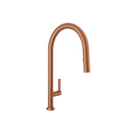 Baril Arte 19" High Single-Hole Kitchen Faucet With 2-Function Pull-Down Spray - CUI-9335-02L