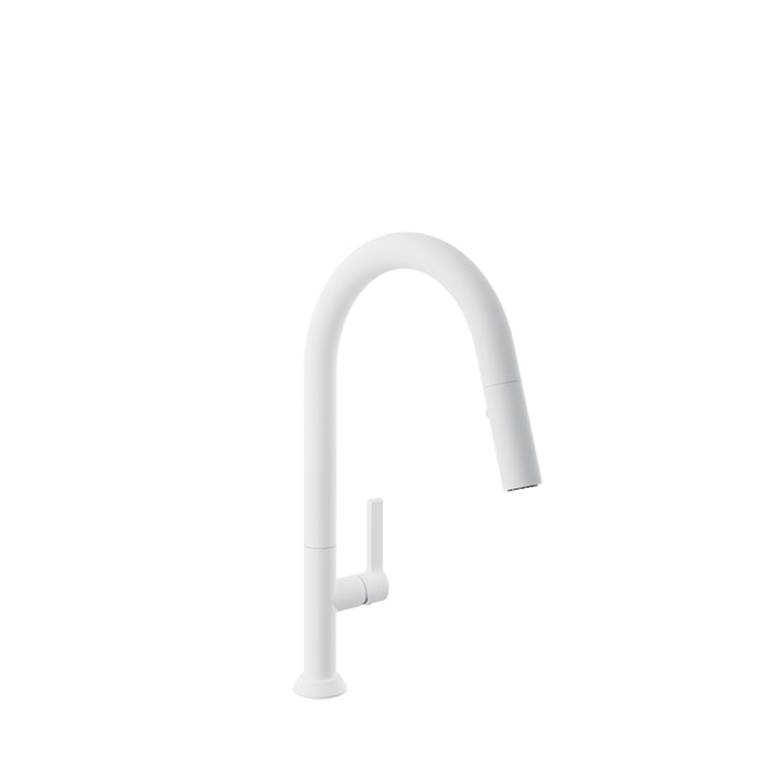 Baril Arte 16.5" High Single-Hole Kitchen Faucet With 2-Function Pull-Down Spray - CUI-9340-02L