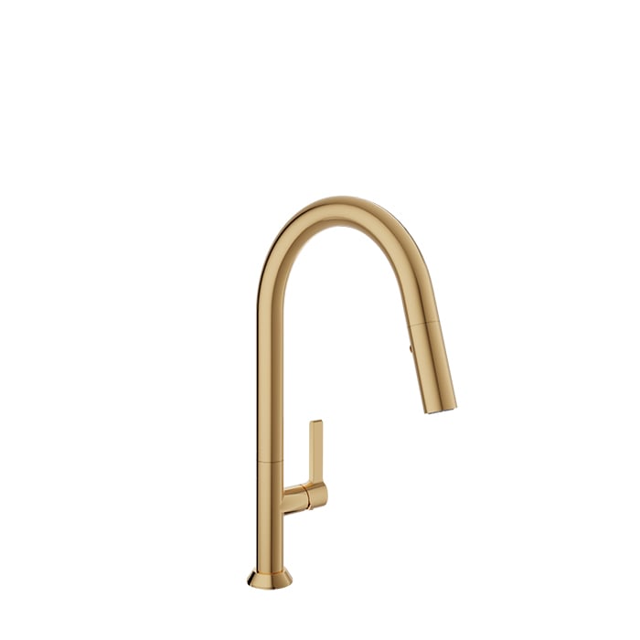 Baril Arte 16.5" High Single-Hole Kitchen Faucet With 2-Function Pull-Down Spray - CUI-9340-02L