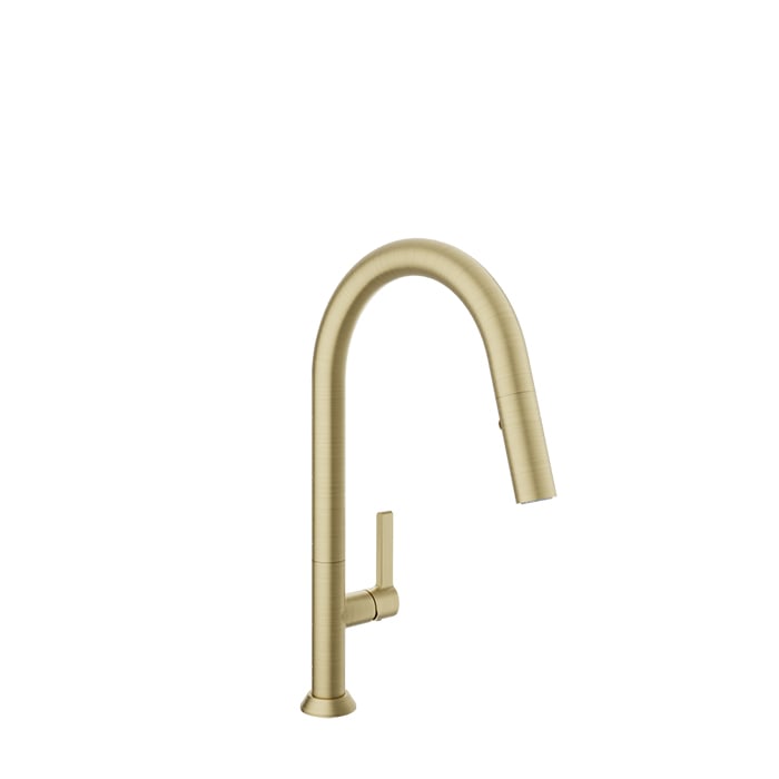 Baril Arte 16.5" High Single-Hole Kitchen Faucet With 2-Function Pull-Down Spray - CUI-9340-02L
