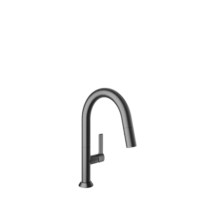 Baril Arte Single-Hole Bar / Prep Kitchen Faucet With 2-Function Pull-Down Spray - CUI-9345-02L