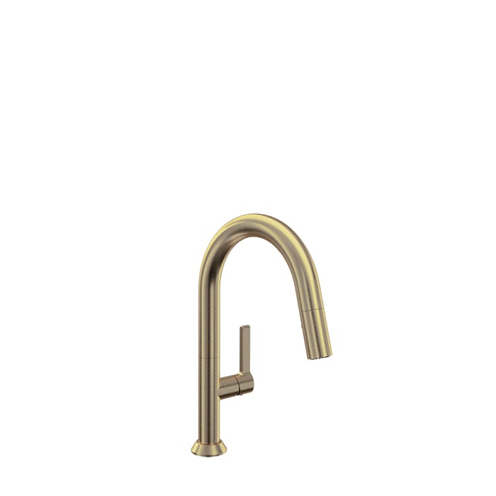 Baril Arte Single-Hole Bar / Prep Kitchen Faucet With 2-Function Pull-Down Spray - CUI-9345-02L