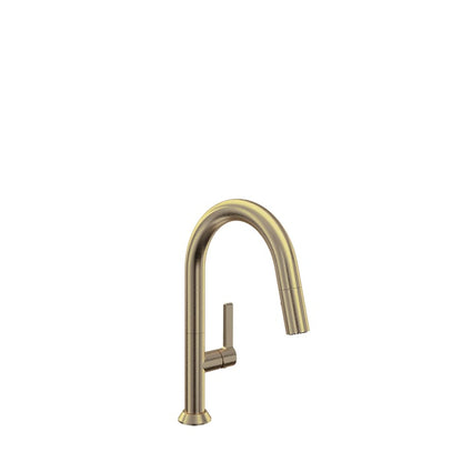 Baril Arte Single-Hole Bar / Prep Kitchen Faucet With 2-Function Pull-Down Spray - CUI-9345-02L