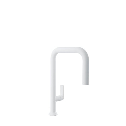 Baril Arte Single-Hole Kitchen Faucet With 2-Function Pull-Down Spray - CUI-9350-02L - White