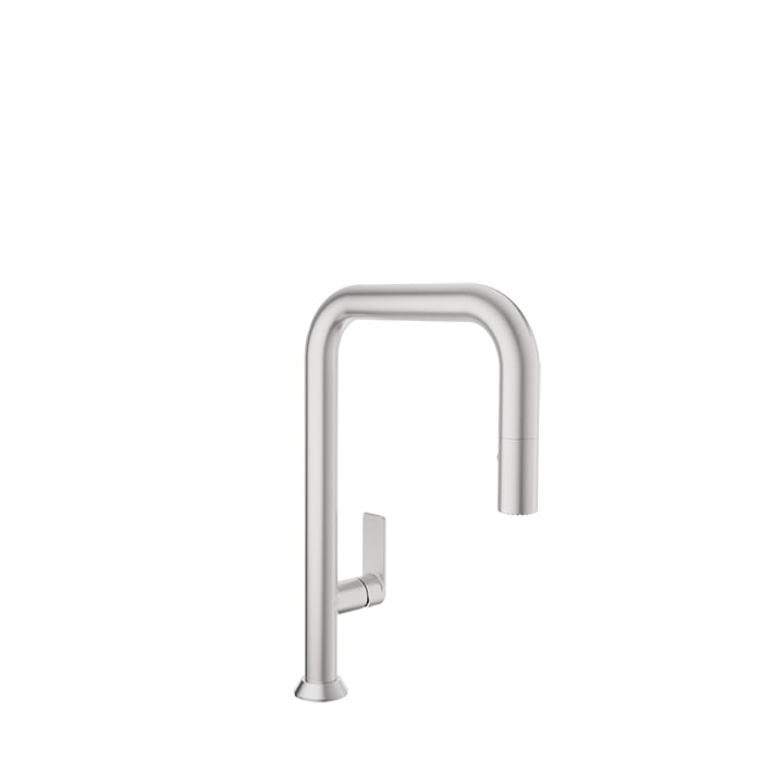 Baril Arte Single-Hole Kitchen Faucet With 2-Function Pull-Down Spray - CUI-9350-02L - Stainless Steel
