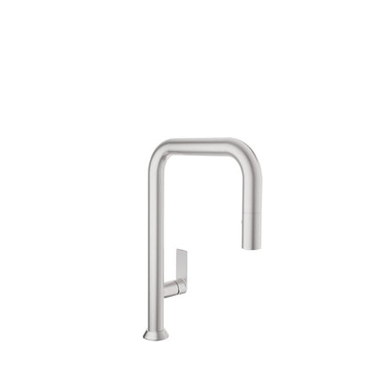 Baril Arte Single-Hole Kitchen Faucet With 2-Function Pull-Down Spray - CUI-9350-02L - Stainless Steel
