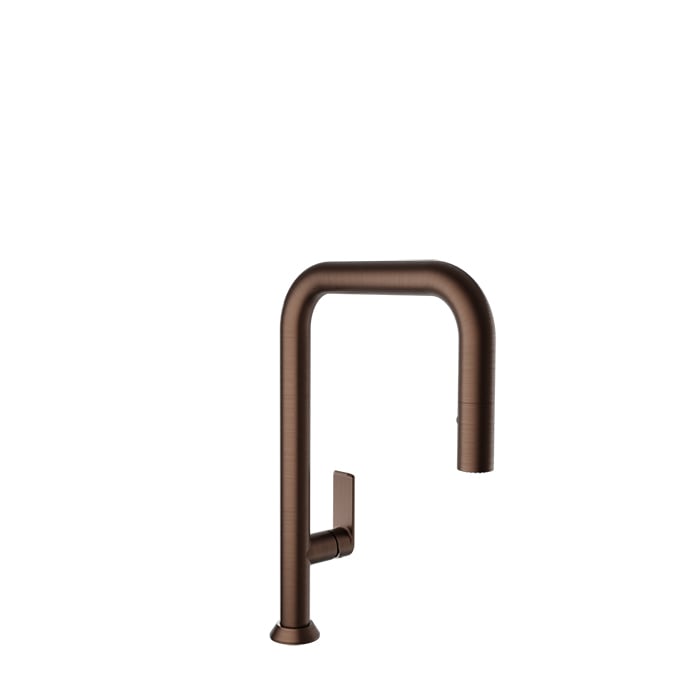 Baril Arte Single-Hole Kitchen Faucet With 2-Function Pull-Down Spray - CUI-9350-02L - Venetian Bronze