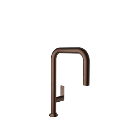 Baril Arte Single-Hole Kitchen Faucet With 2-Function Pull-Down Spray - CUI-9350-02L - Venetian Bronze