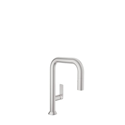 Baril Arte Single-Hole Bar / Prep Kitchen Faucet With 2-Function Pull-Down Spray - CUI-9352-02L - Stainless Steel