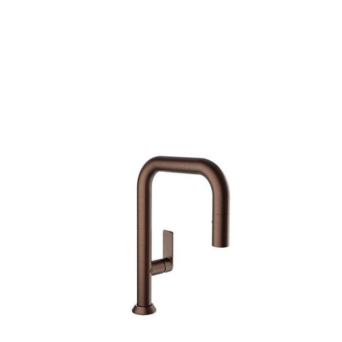 Baril Arte Single-Hole Bar / Prep Kitchen Faucet With 2-Function Pull-Down Spray - CUI-9352-02L - Venetian Bronze