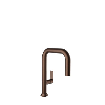 Baril Arte Single-Hole Bar / Prep Kitchen Faucet With 2-Function Pull-Down Spray - CUI-9352-02L - Venetian Bronze