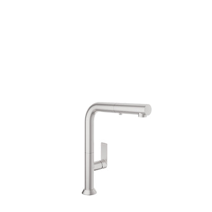 Baril Arte Single-Hole Kitchen Faucet With 2-Function Pull-Down Spray - CUI-9355-02L - Stainless Steel