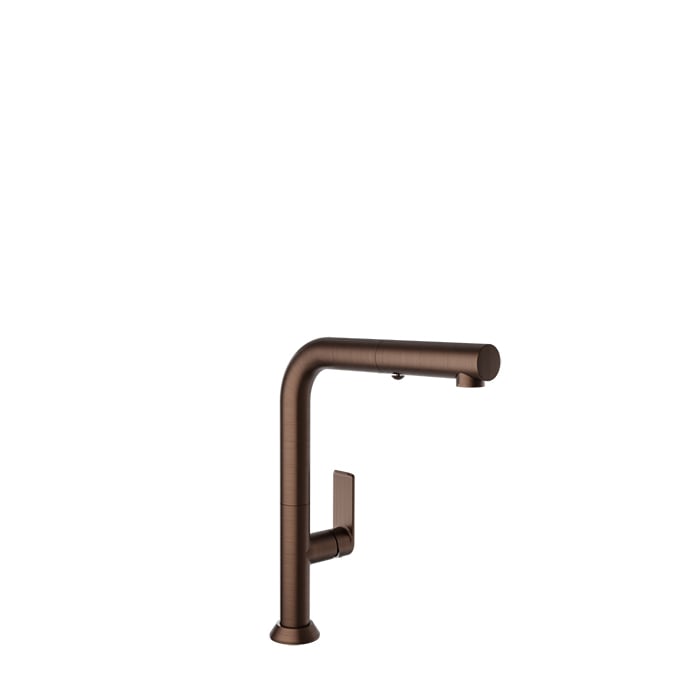 Baril Arte Single-Hole Kitchen Faucet With 2-Function Pull-Down Spray - CUI-9355-02L - Venetian Bronze