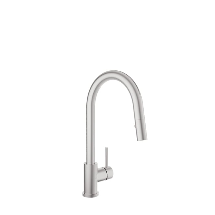 Baril Unick Single-Hole Kitchen Faucet With Side Lever And 2-Function Pull-Down Spray - CUI-9540-35L - Stainless Steel