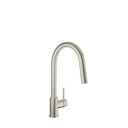 Baril Unick Single-Hole Kitchen Faucet With Side Lever And 2-Function Pull-Down Spray - CUI-9540-35L - Polished Nickel