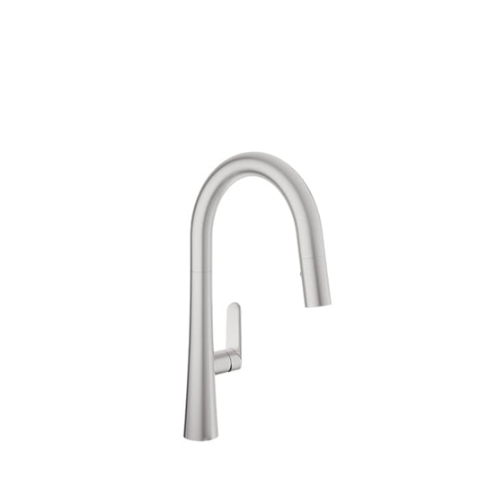 Baril Nox Single-Hole Outdoor Kitchen Faucet With 2-Function Pull-Down Spray, 316L Marine-Grade Stainless - CUI-9640-02L - Natural Stainless Steel