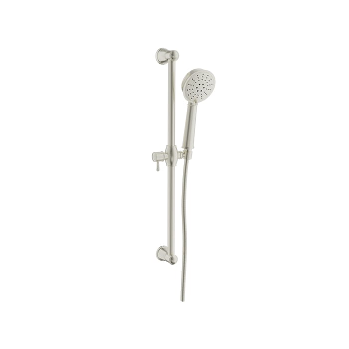Baril Antique 3-Spray Sliding Shower Bar - DGL-2160-03 - Brushed Nickel