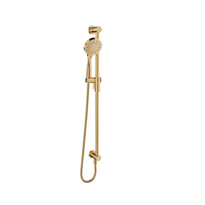 Baril Moderne 3-Spray Sliding Shower Bar With Built-In Supply Elbow - DGL-2175-52 - Gold