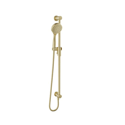 Baril Moderne 3-Spray Sliding Shower Bar With Built-In Supply Elbow - DGL-2175-52 - Satin Brass