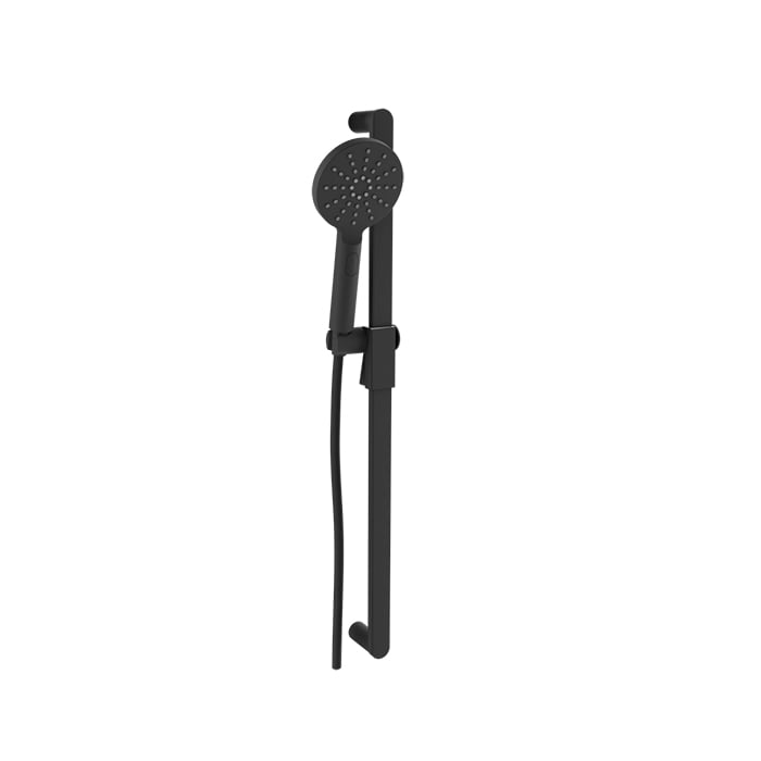 Baril 3-Spray Push-Button Sliding Shower Bar - DGL-3080-73 - Matte Black