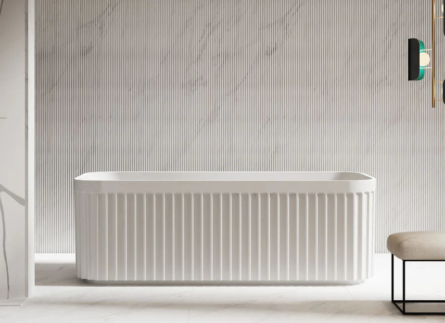Kodaen Doric Rectangular One-Piece Free-Standing Bathtub
