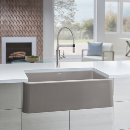 Blanco Ikon 33 Single Bowl Undermount Apron Front Silgranit Kitchen Sink