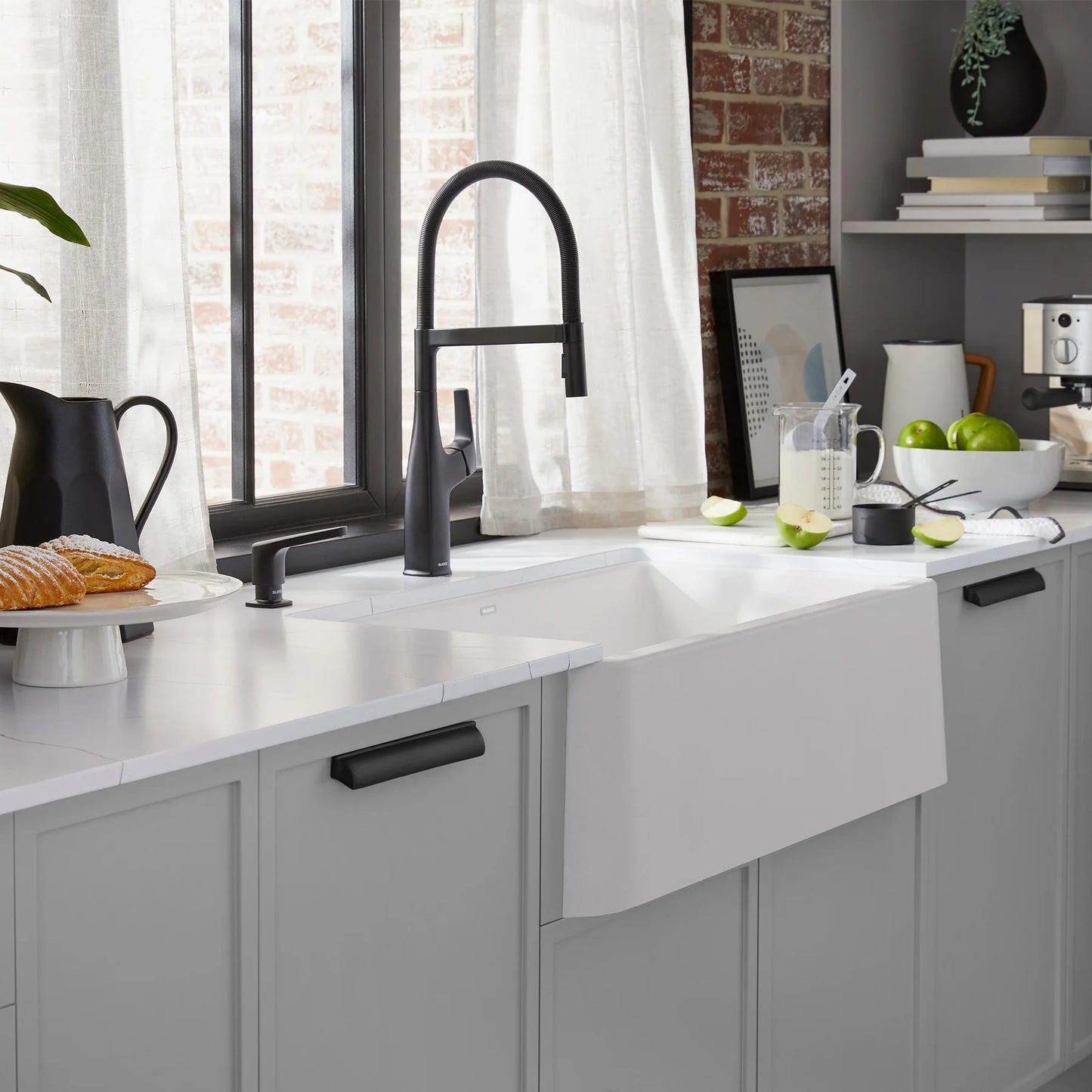 Blanco Ikon 33 Single Bowl Undermount Apron Front Silgranit Kitchen Sink