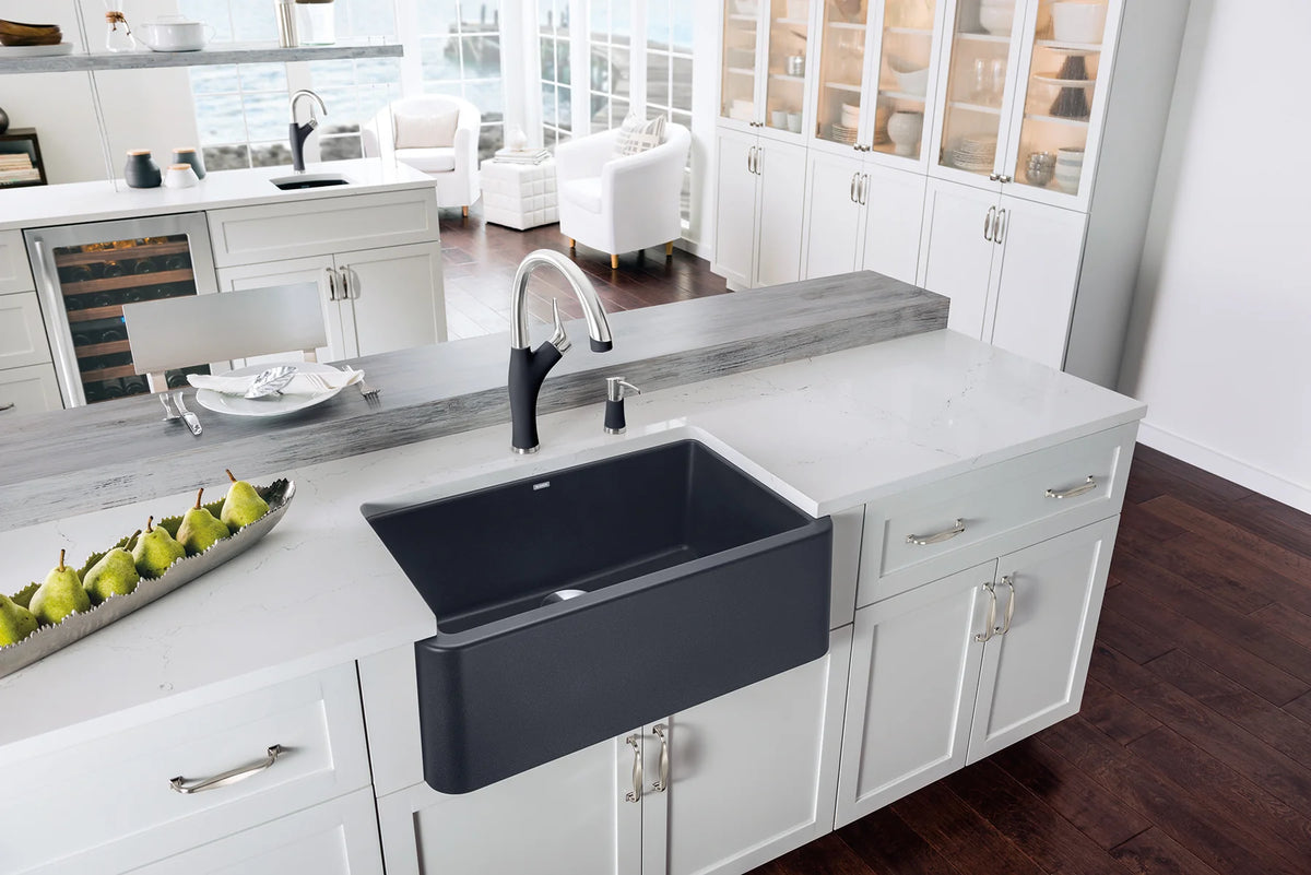 Blanco Ikon 30 Undermount Apron Front Silgranit Kitchen Sink – Eunoia Home