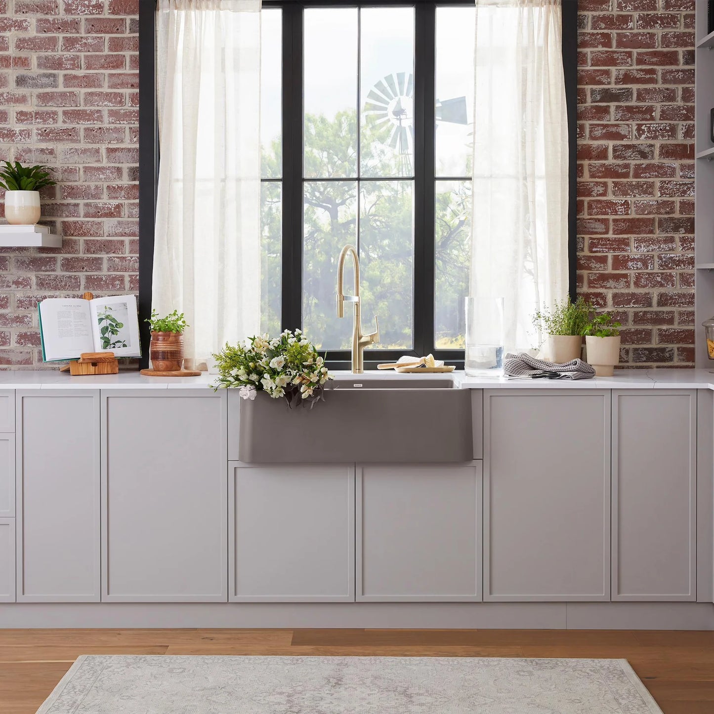 Blanco Ikon 33 Single Bowl Undermount Apron Front Silgranit Kitchen Sink