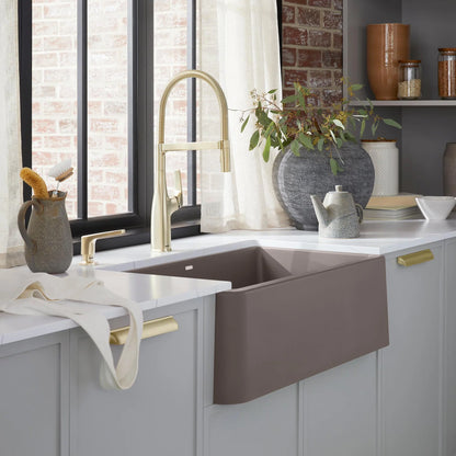 Blanco Ikon 33 Single Bowl Undermount Apron Front Silgranit Kitchen Sink