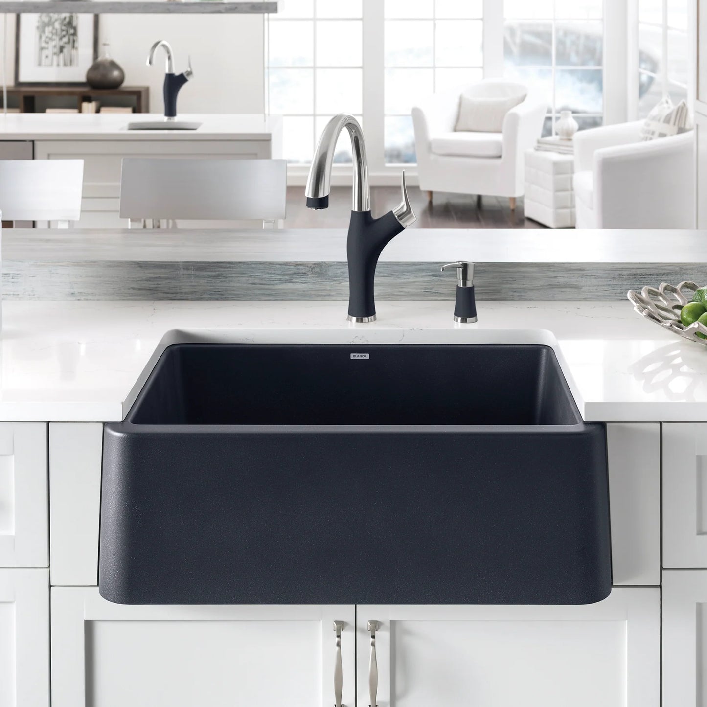 Blanco Ikon 30 Undermount Apron Front Silgranit Kitchen Sink