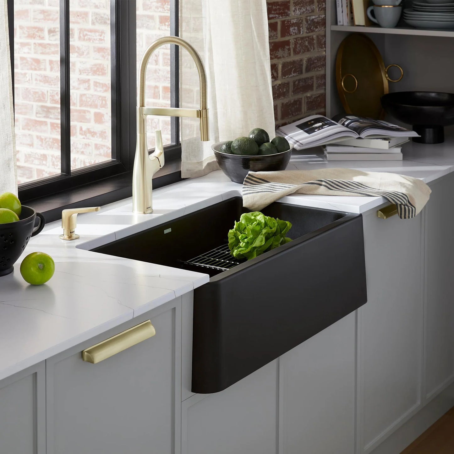 Blanco Ikon 30 Undermount Apron Front Silgranit Kitchen Sink
