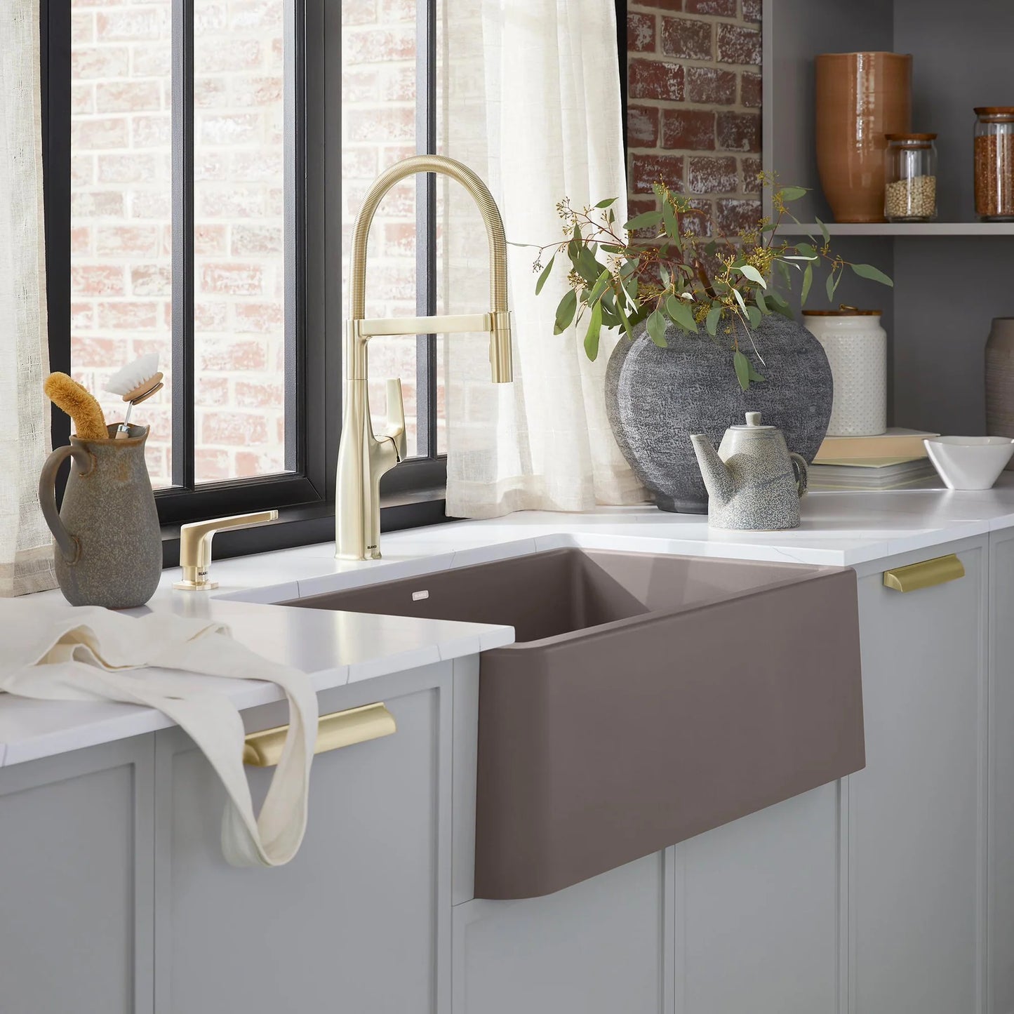 Blanco Ikon 30 Undermount Apron Front Silgranit Kitchen Sink