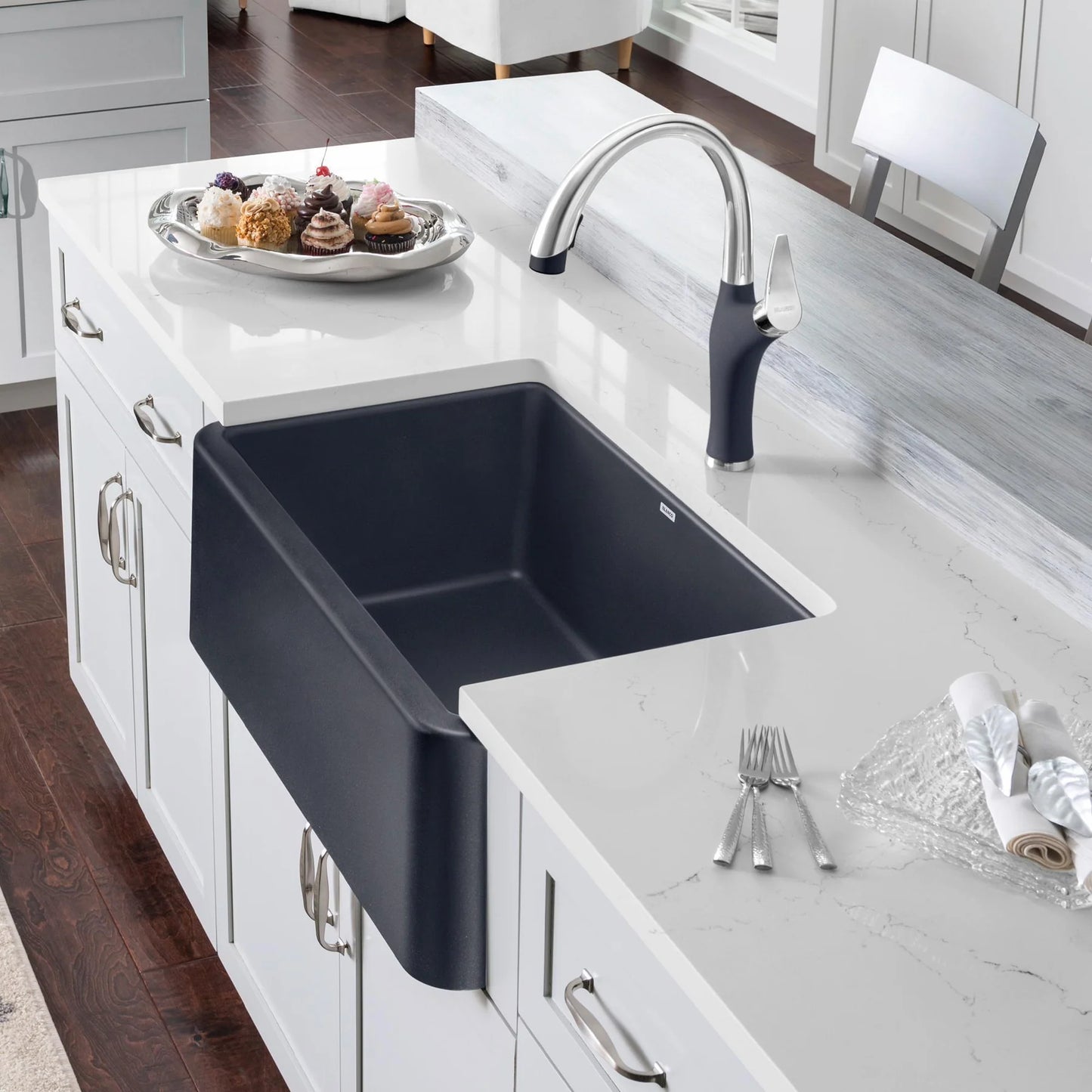 Blanco Ikon 30 Undermount Apron Front Silgranit Kitchen Sink