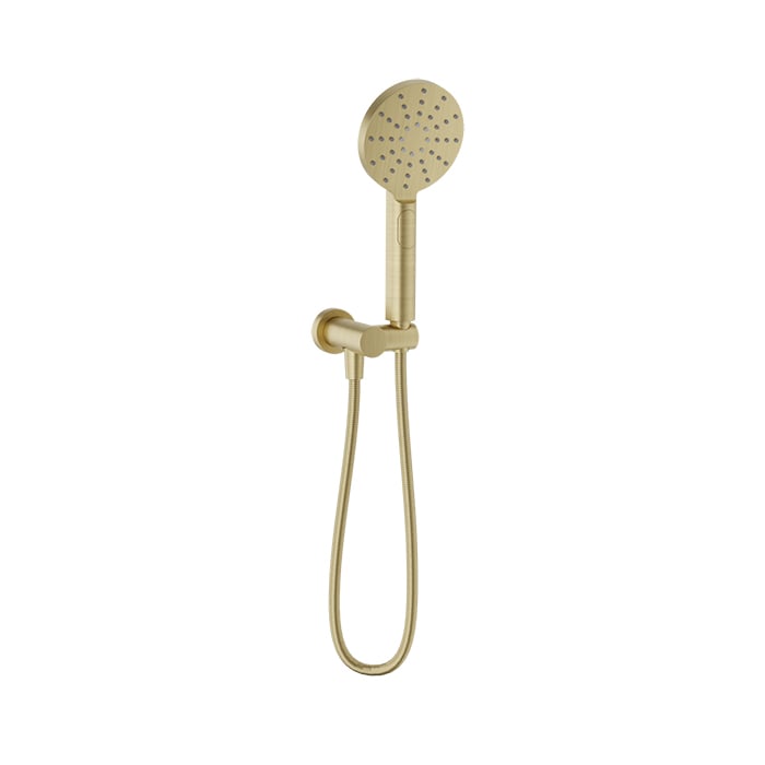 Baril 3-Spray Hand Shower on Wall-Mounted Supply Elbow - DSP-2574-19 - Satin Brass