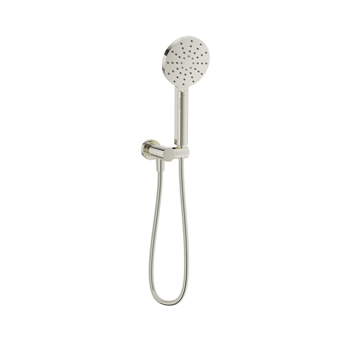Baril 3-Spray Hand Shower on Wall-Mounted Supply Elbow - DSP-2574-19 - Polished Nickel