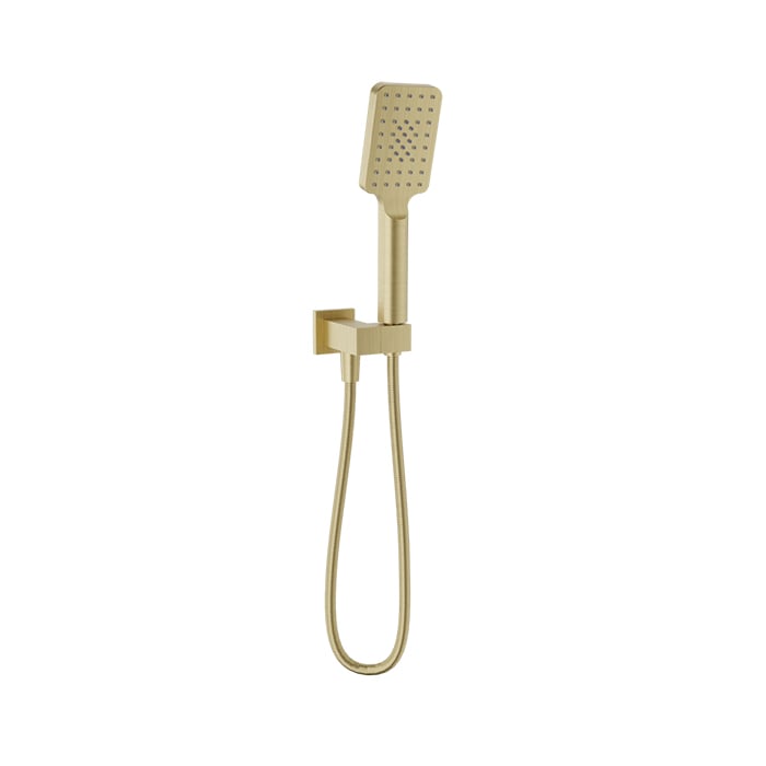 Baril 3-Spray Hand Shower on Wall-Mounted Supply Elbow - DSP-2584-20 - Satin Brass