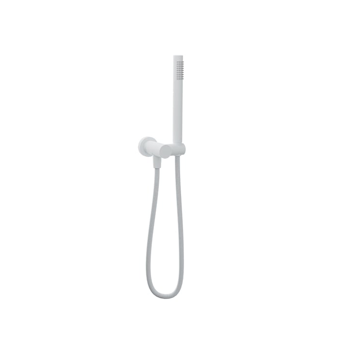 Baril 1-Spray Hand Shower on Wall-Mounted Supply Elbow - DSP-2604-19 - White