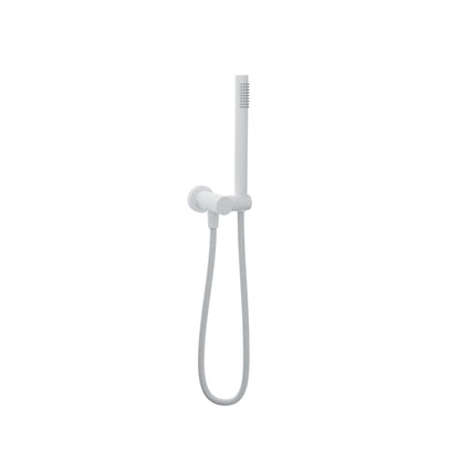 Baril 1-Spray Hand Shower on Wall-Mounted Supply Elbow - DSP-2604-19 - White