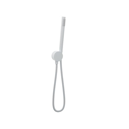 Baril Two-Tone 1-Spray Hand Shower on Wall-Mounted Supply Elbow - DSP-2604-21 - White / White