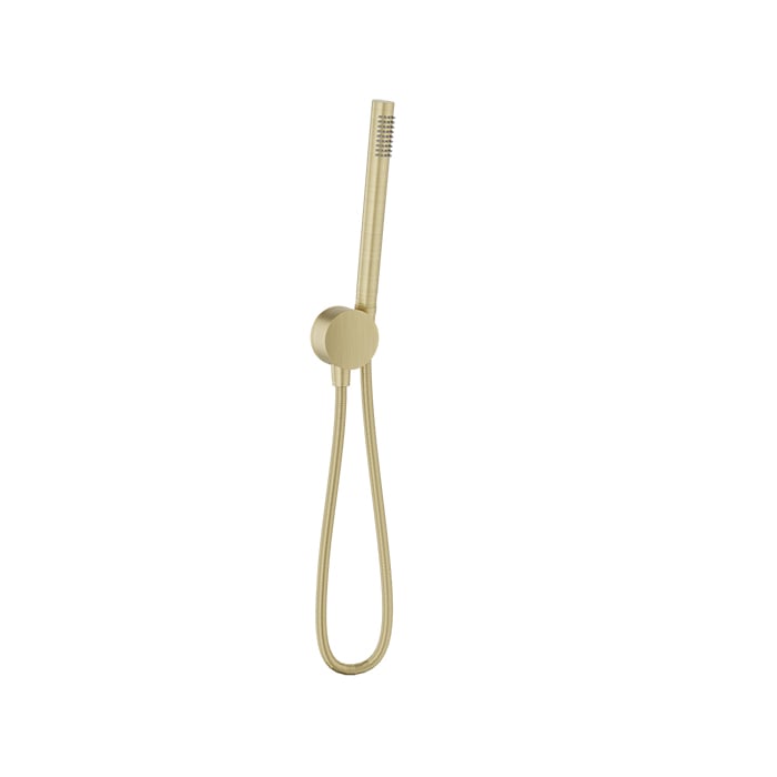 Baril Two-Tone 1-Spray Hand Shower on Wall-Mounted Supply Elbow - DSP-2604-21 - Satin Brass / Satin Brass