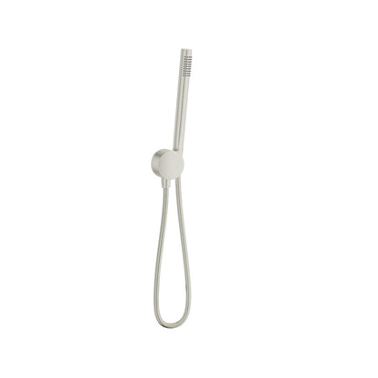 Baril Two-Tone 1-Spray Hand Shower on Wall-Mounted Supply Elbow - DSP-2604-21 - Brushed Nickel / Brushed Nickel