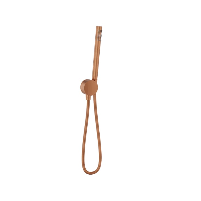 Baril Two-Tone 1-Spray Hand Shower on Wall-Mounted Supply Elbow - DSP-2604-21 - Satin Copper / Satin Copper