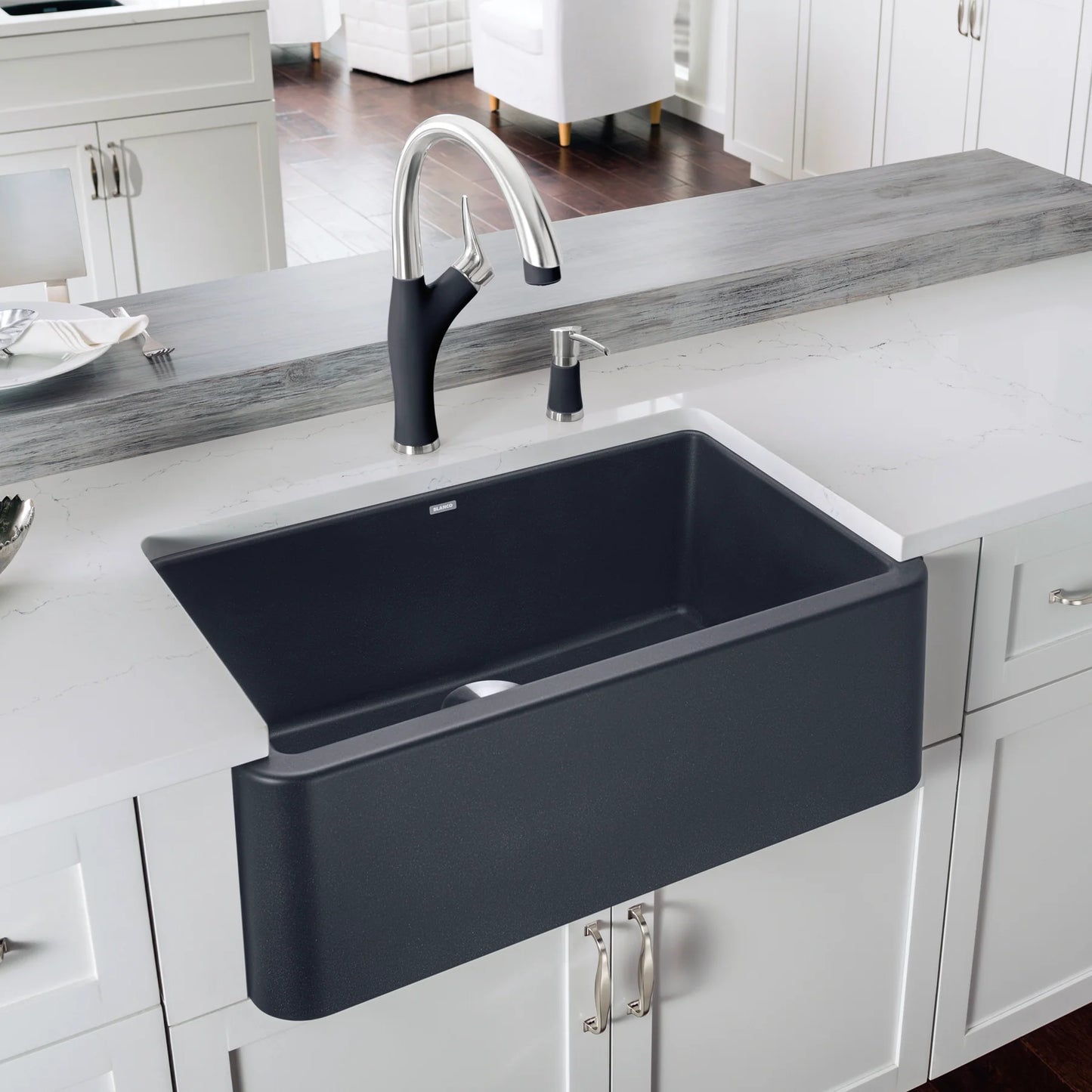 Blanco Ikon 30 Undermount Apron Front Silgranit Kitchen Sink