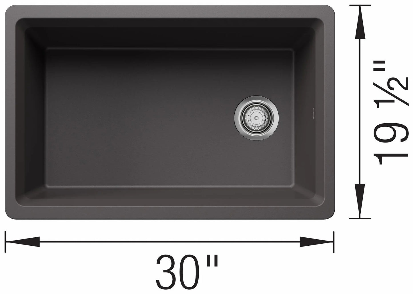Blanco Inteos 30 Single Bowl Undermount Silgranit Kitchen Sink